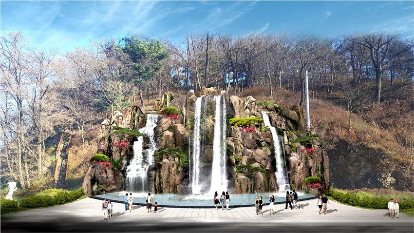 1.예천군, 쾌적한 도시환경 조성 위해 남산폭포 설치